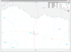 Mellette County, SD Zip Code Map