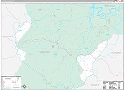 Menifee County Wall Map Premium Style 2026