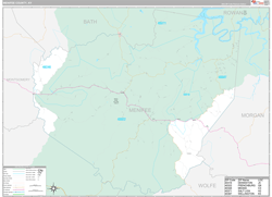 Menifee County, KY Zip Code Map