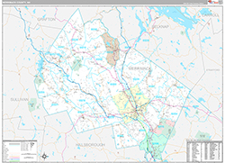 Merrimack County Wall Map Premium Style 2026