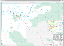 Mesa County Wall Map Premium Style 2026