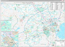 Middlesex County Wall Map Premium Style 2026