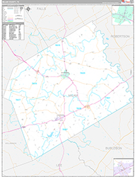 Milam County Wall Map Premium Style 2026