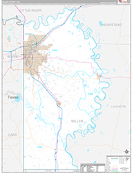 Miller County Wall Map Premium Style 2026
