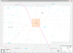 Miller County, GA Zip Code Map