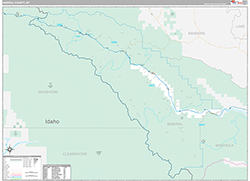 Mineral County Wall Map Premium Style 2026