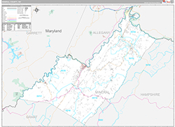Mineral County Wall Map Premium Style 2026