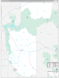 Mohave County, AZ Wall Map Premium Style 2024