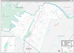 Morgan County Wall Map Premium Style 2026