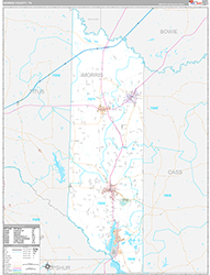 Morris County Wall Map Premium Style 2026