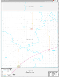 Morton County Wall Map Premium Style 2026