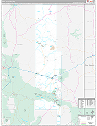 Navajo County Wall Map Premium Style 2026