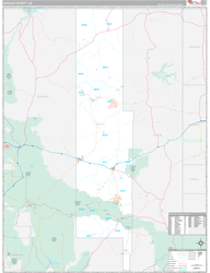 Navajo County, AZ Wall Map Premium Style 2024
