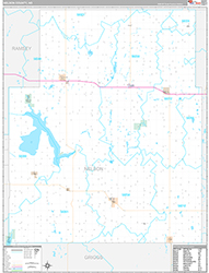 Nelson County Wall Map Premium Style 2026