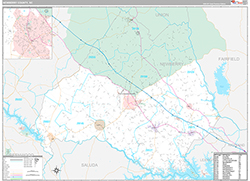 Newberry County Wall Map Premium Style 2026