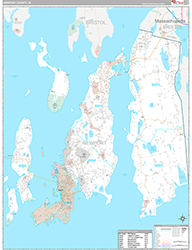 Newport County Wall Map Premium Style 2026