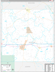 Newton County Wall Map Premium Style 2026