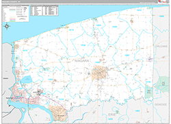 Niagara County Wall Map Premium Style 2026