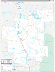 Noble County Wall Map Premium Style 2026