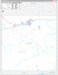 Nolan County Wall Map Premium Style 2026