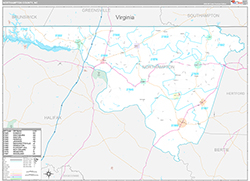 Northampton County Wall Map Premium Style 2026