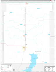 Nowata County, OK Wall Map Premium Style 2024