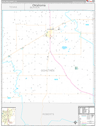 Ochiltree County Wall Map Premium Style 2026