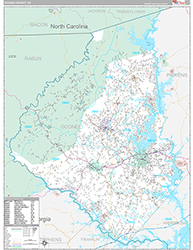 Oconee County Wall Map Premium Style 2026