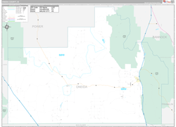 Oneida County, ID Wall Map Premium Style 2024