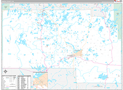 Oneida County, WI Wall Map Premium Style 2026