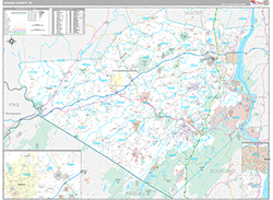 Orange County Wall Map Premium Style 2026