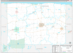 Orleans County Wall Map Premium Style 2026