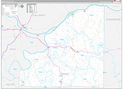 Osage County Wall Map Premium Style 2026