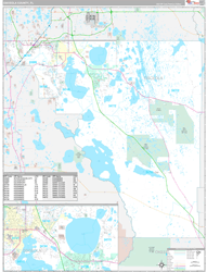 Osceola County, FL Wall Map Premium Style 2023