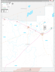 Otero County, CO Wall Map Premium Style 2024