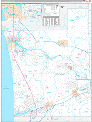 Ottawa County Wall Map Premium Style 2026