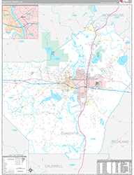 Ouachita County Wall Map Premium Style 2026