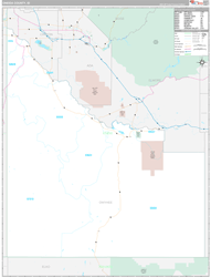 Owyhee County, ID Wall Map Premium Style 2024