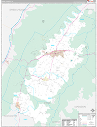 Page County Wall Map Premium Style 2026