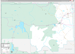 Park County Wall Map Premium Style 2026
