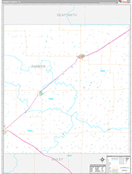 Parmer County Wall Map Premium Style 2026