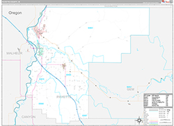 Payette County Wall Map Premium Style 2026