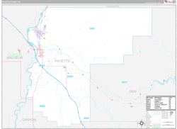 Payette County, ID Wall Map Premium Style 2024