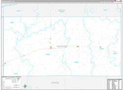 Perkins County Wall Map Premium Style 2026