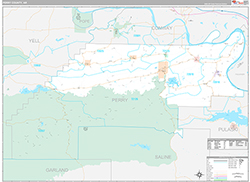 Perry County Wall Map Premium Style 2026
