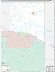 Perry County Wall Map Premium Style 2026