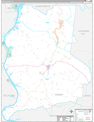 Perry County Wall Map Premium Style 2026