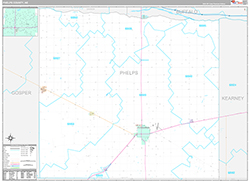 Phelps County Wall Map Premium Style 2026