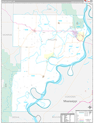Phillips County Wall Map Premium Style 2026