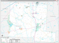 Pickaway County Wall Map Premium Style 2026
